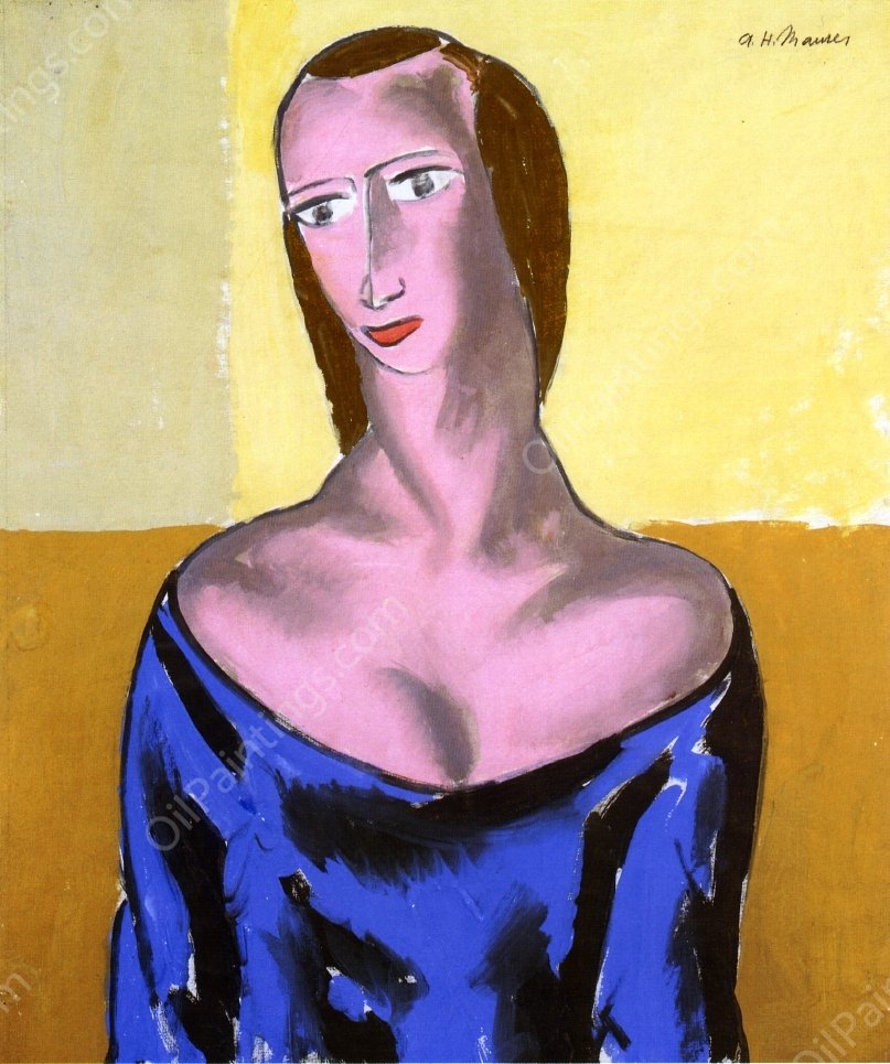 Girl by Alfred Henry Maurer - Hand-Painted Oil Painting Reproduction