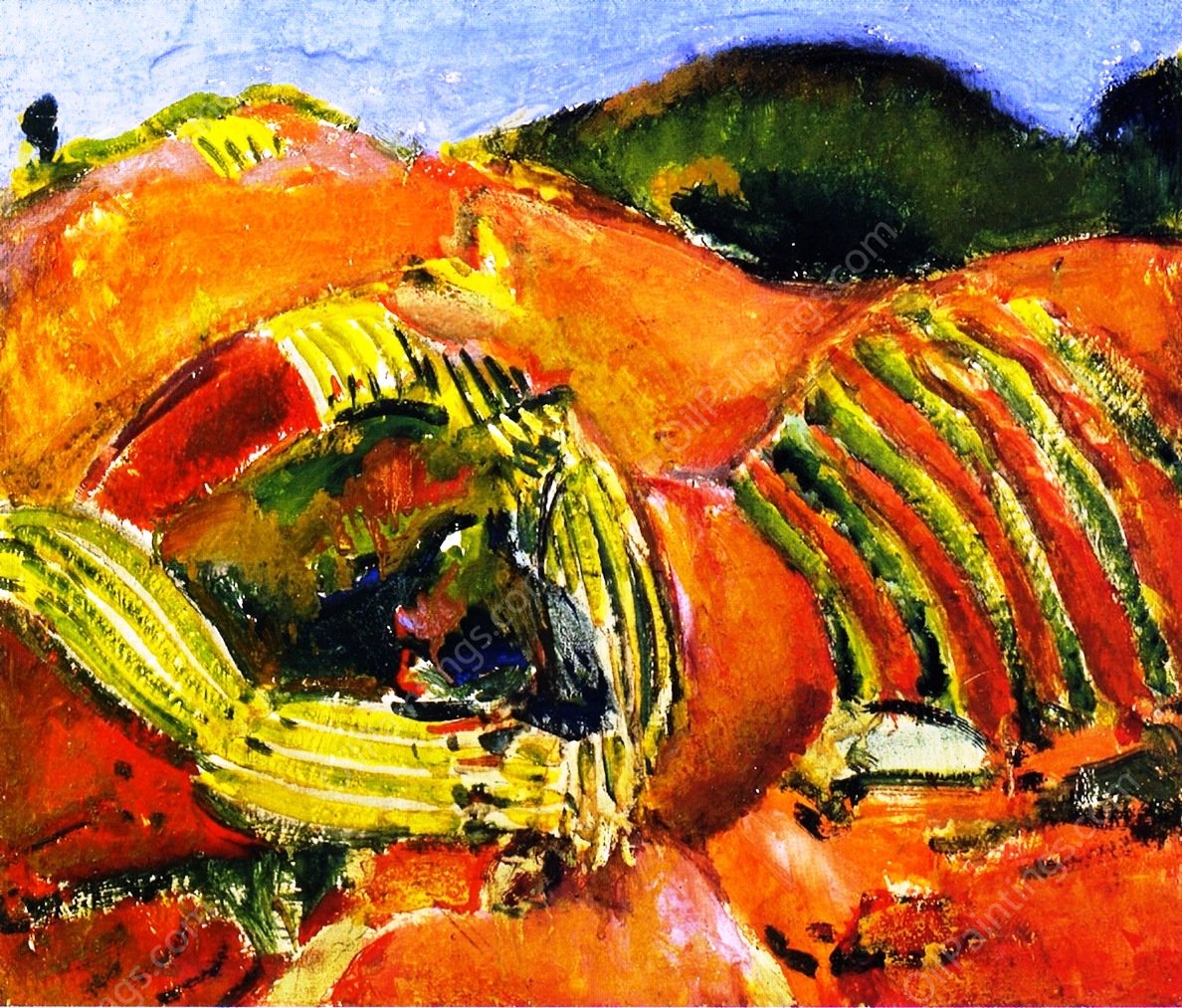 Landscape 5 by Alfred Henry Maurer - Hand-Painted Oil Painting Reproduction