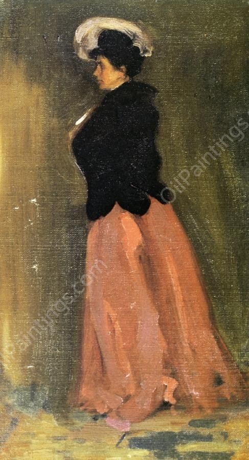 Portrait of Rosalie Fitzpatrick Riz by Alfred Henry Maurer - Hand-Painted Oil Painting Reproduction