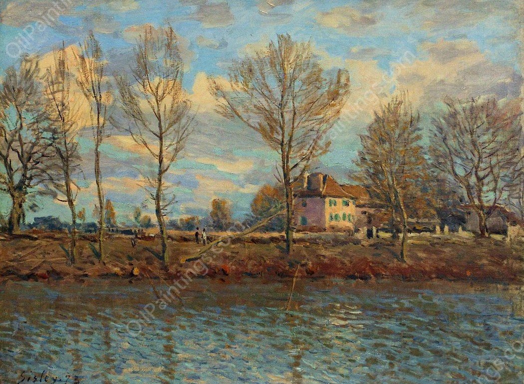 Grand Jatte by Alfred Sisley - Hand-Painted Oil Painting Reproduction