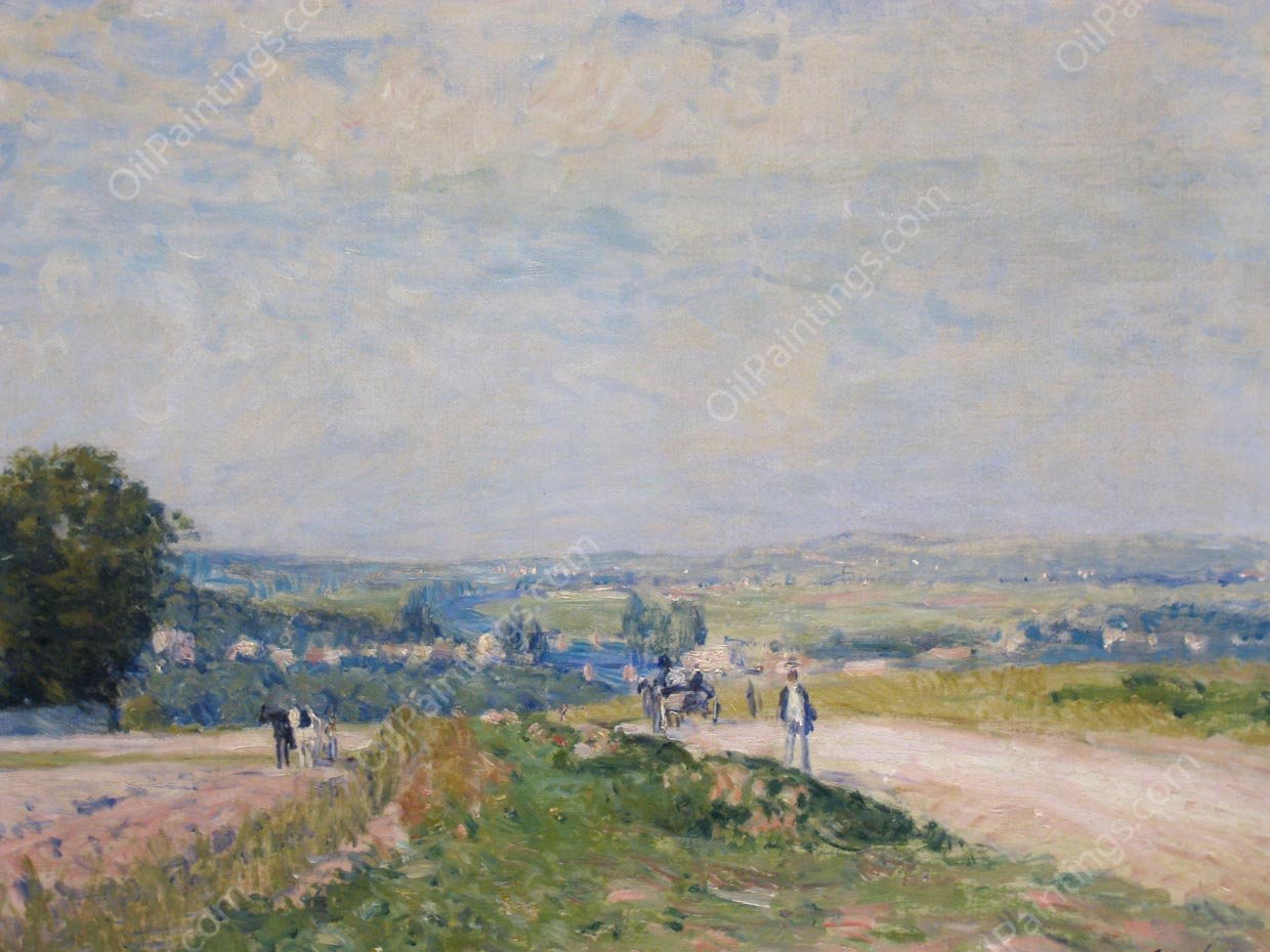 The Path to Montbuisson by Alfred Sisley - Hand-Painted Oil Painting Reproduction