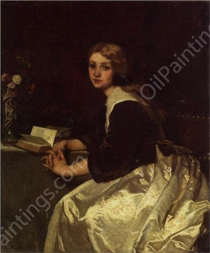 Reverie by Alfred Stevens - Hand-Painted Oil Painting Reproduction
