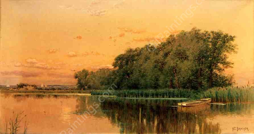 Borders of the North Sea, Southampton, Long Island by Alfred Thompson Bricher - Hand-Painted Oil Painting Reproduction
