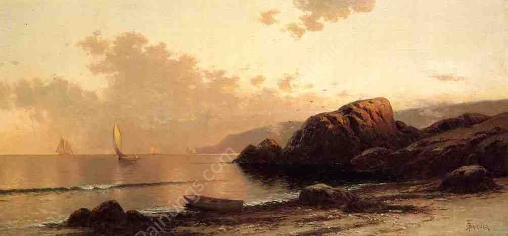 Headlands by Alfred Thompson Bricher - Hand-Painted Oil Painting Reproduction