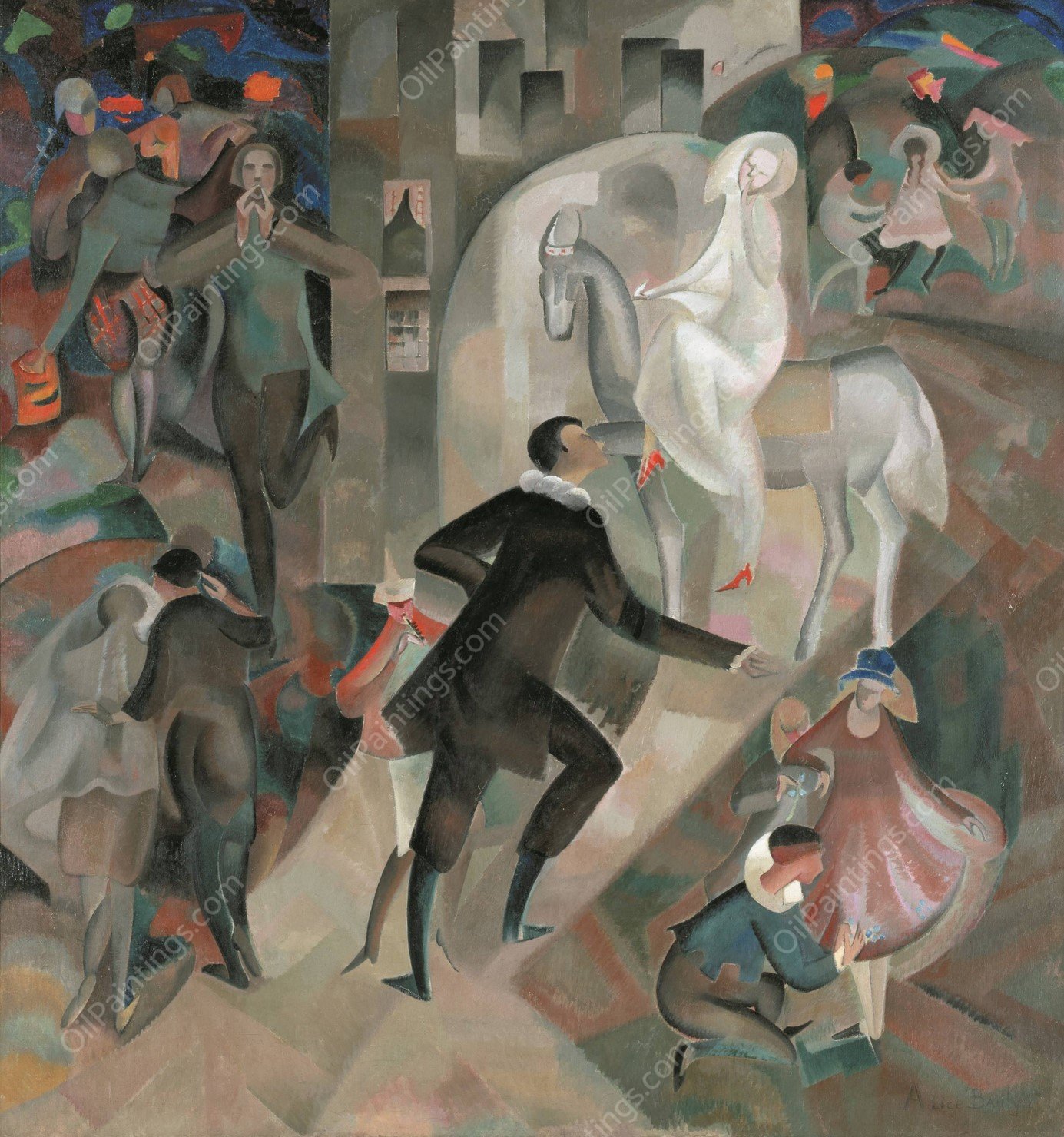 Fete Etrange  by Alice Bailly - Hand-Painted Oil Painting Reproduction