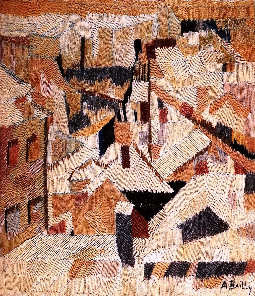 Geneva in the Snow by Alice Bailly - Hand-Painted Oil Painting Reproduction