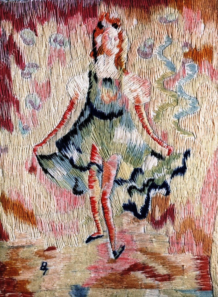 Little Girl Dancing by Alice Bailly - Hand-Painted Oil Painting Reproduction