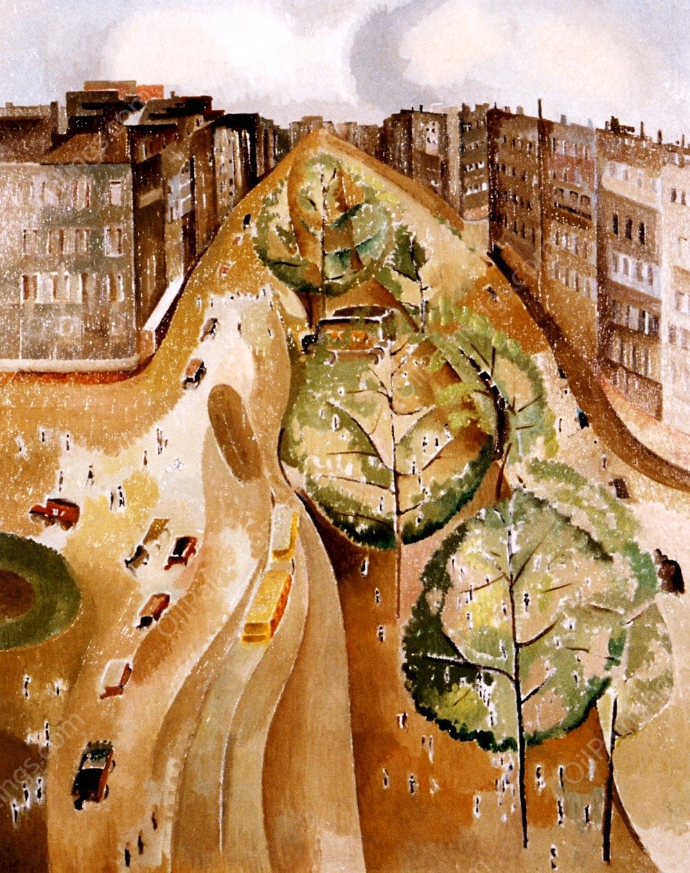 The Avenue by Alice Bailly - Hand-Painted Oil Painting Reproduction