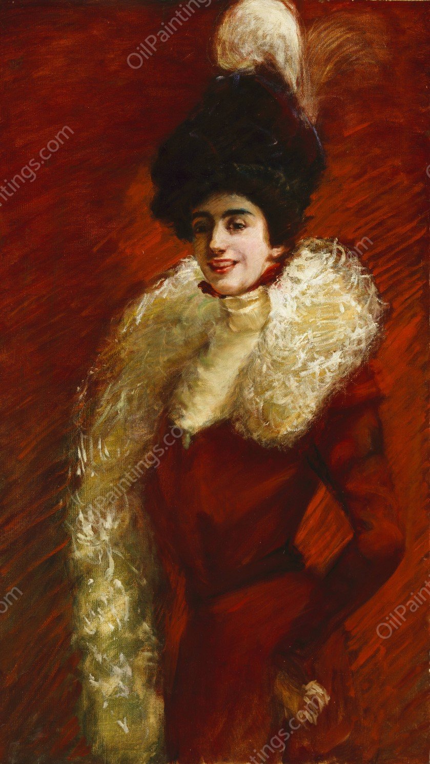Alice Warder Garrett  by Alice Pike Barney - Hand-Painted Oil Painting Reproduction