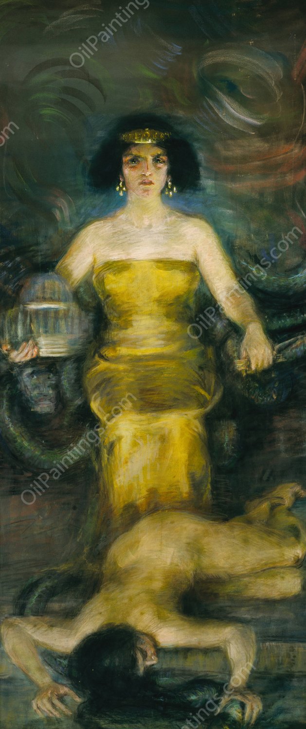 Babylon  by Alice Pike Barney - Hand-Painted Oil Painting Reproduction