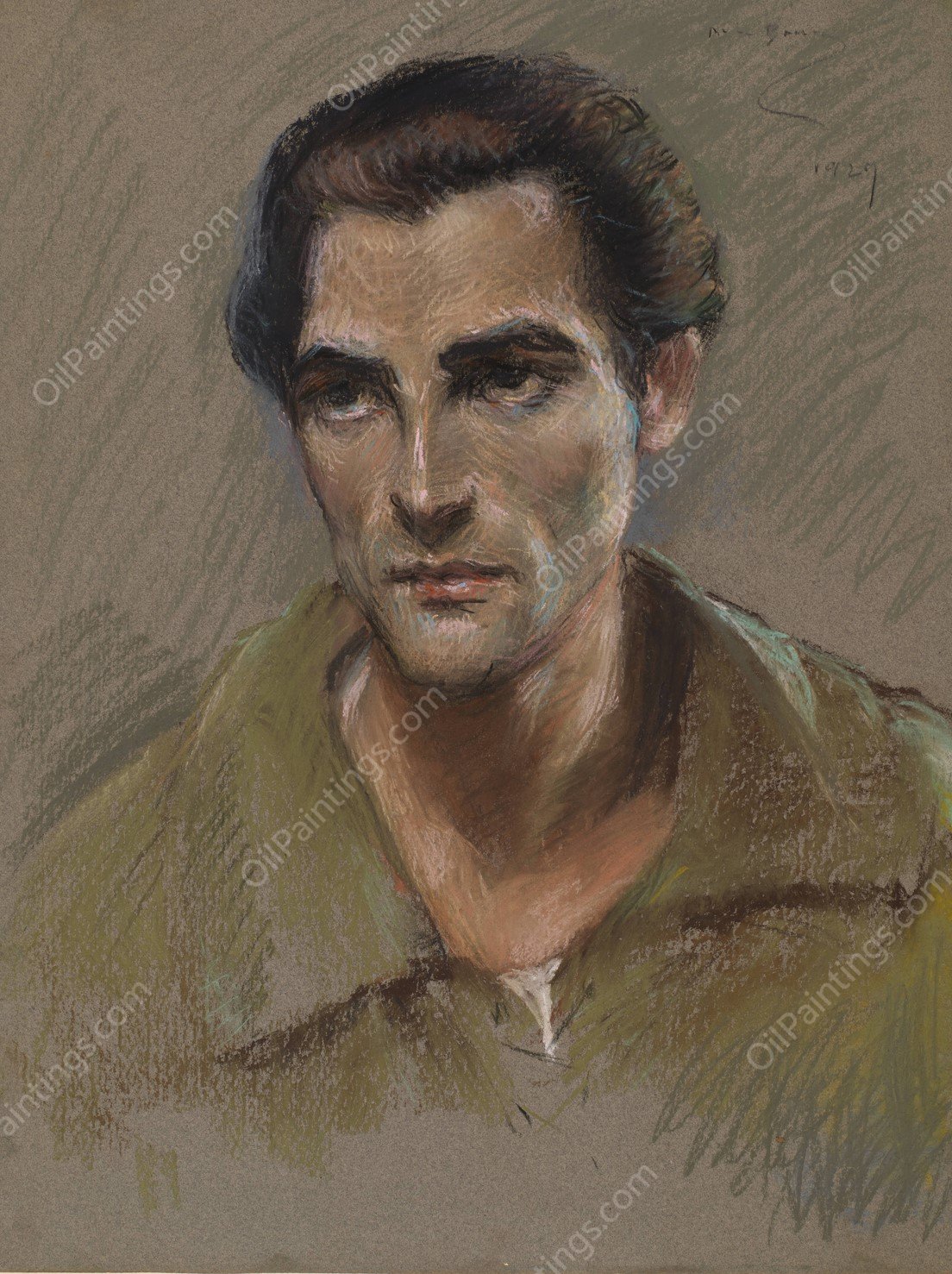 Edward Leiter  by Alice Pike Barney - Hand-Painted Oil Painting Reproduction