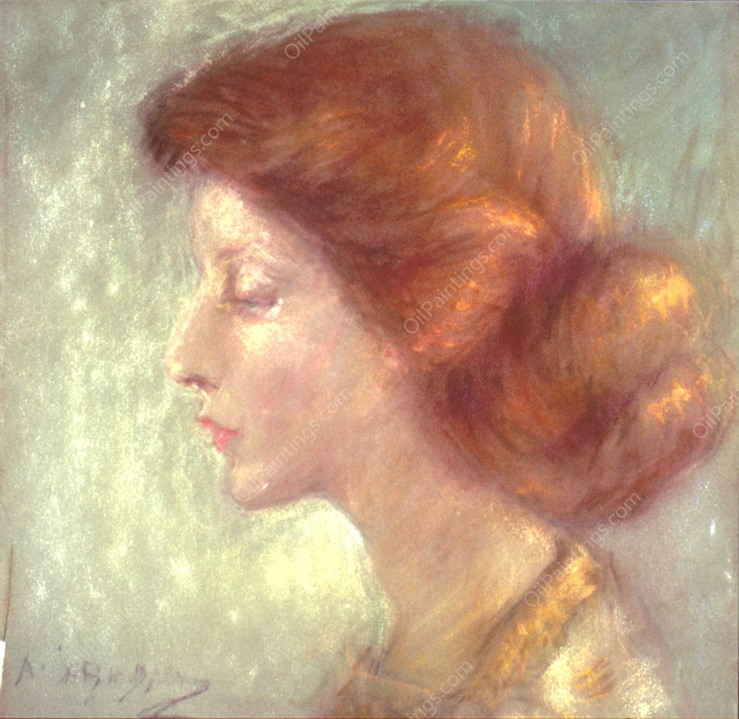 Evalina Cortland Palmer  by Alice Pike Barney - Hand-Painted Oil Painting Reproduction