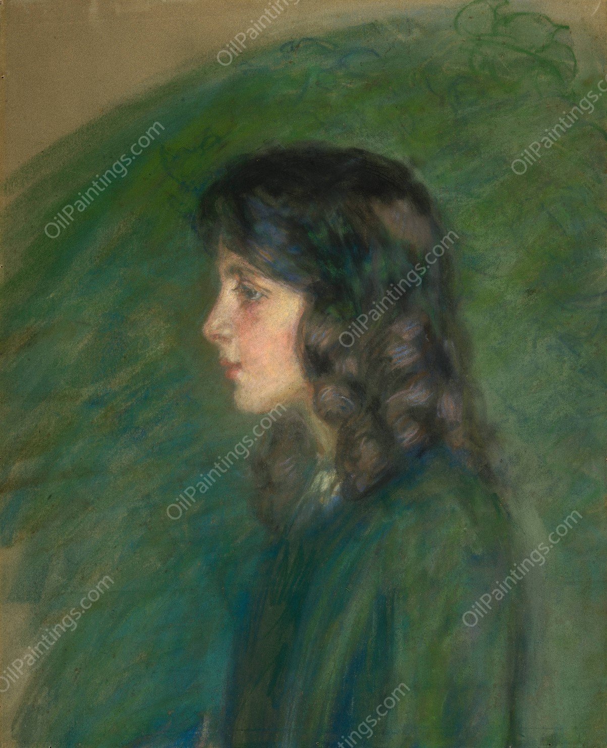 Lucy by Alice Pike Barney - Hand-Painted Oil Painting Reproduction