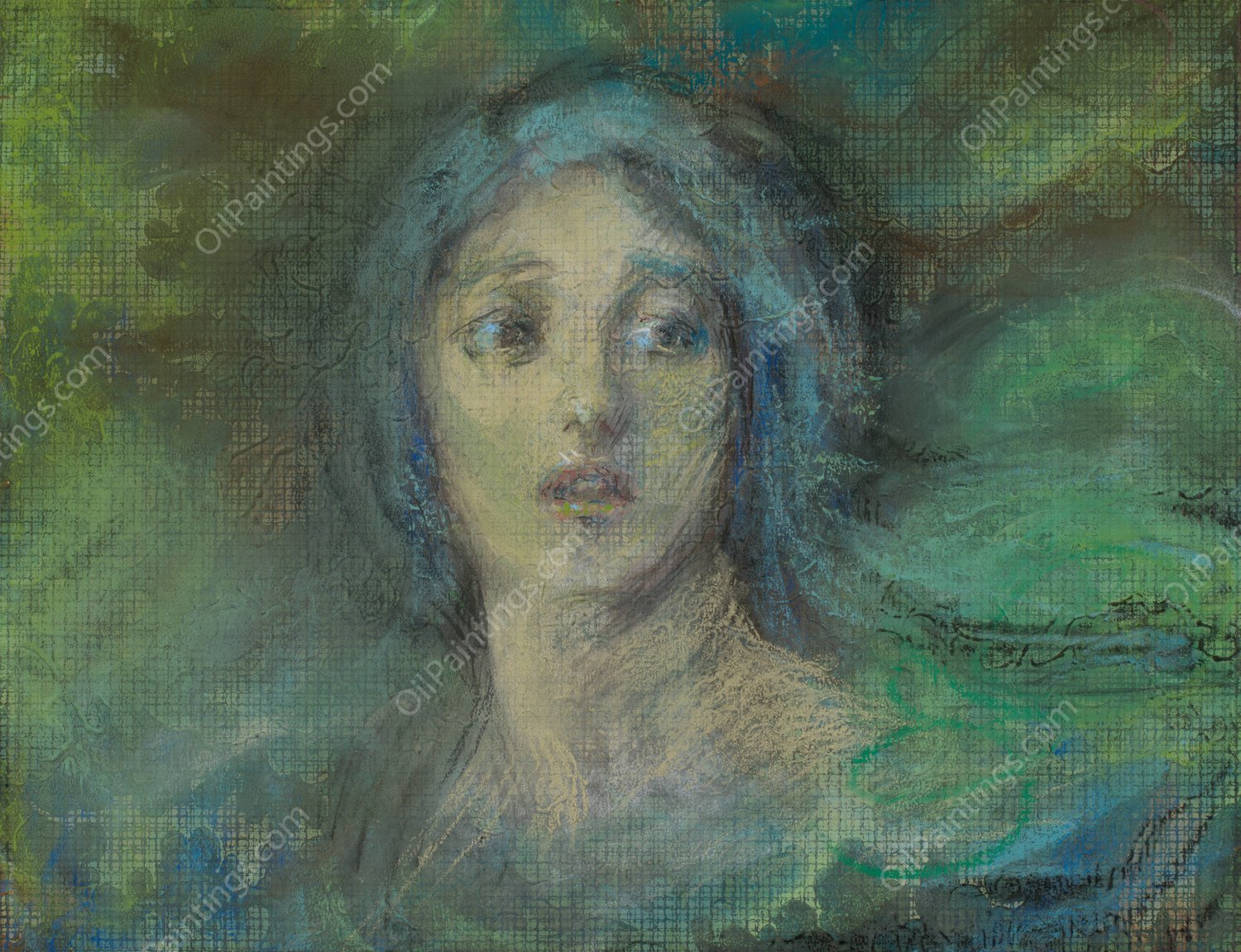 Lunar  by Alice Pike Barney - Hand-Painted Oil Painting Reproduction