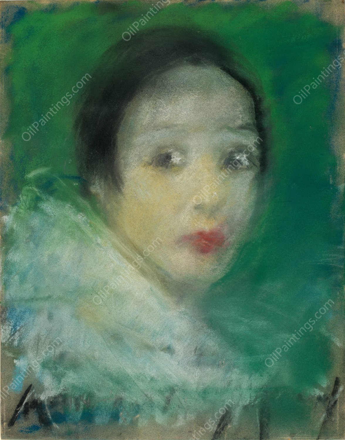 Pierette  by Alice Pike Barney - Hand-Painted Oil Painting Reproduction