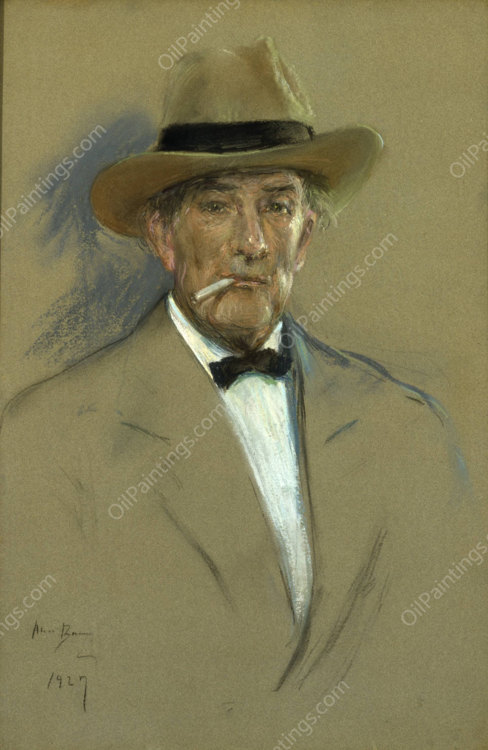 R. D. Shepherd  by Alice Pike Barney - Hand-Painted Oil Painting Reproduction