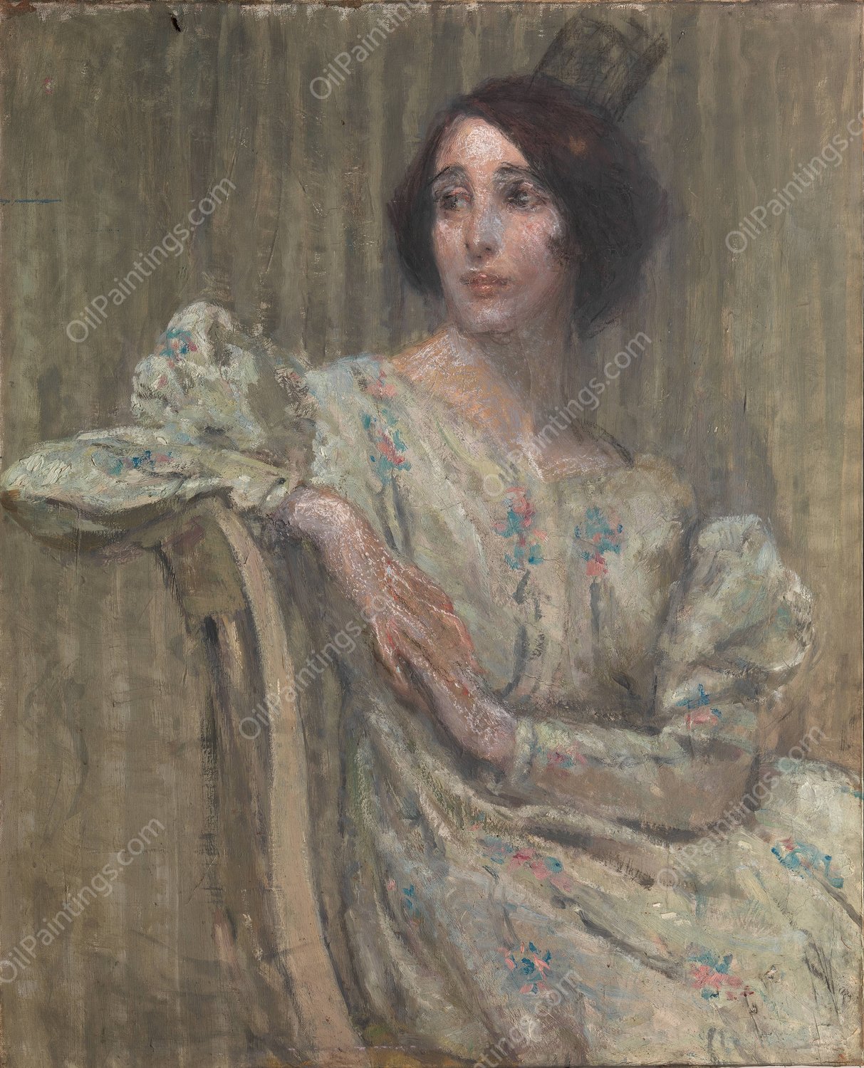 Spanish Senorita  by Alice Pike Barney - Hand-Painted Oil Painting Reproduction