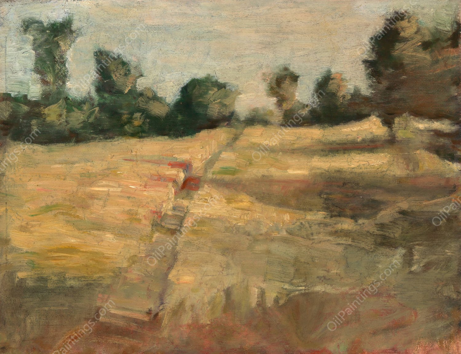 The Field by Alice Pike Barney - Hand-Painted Oil Painting Reproduction