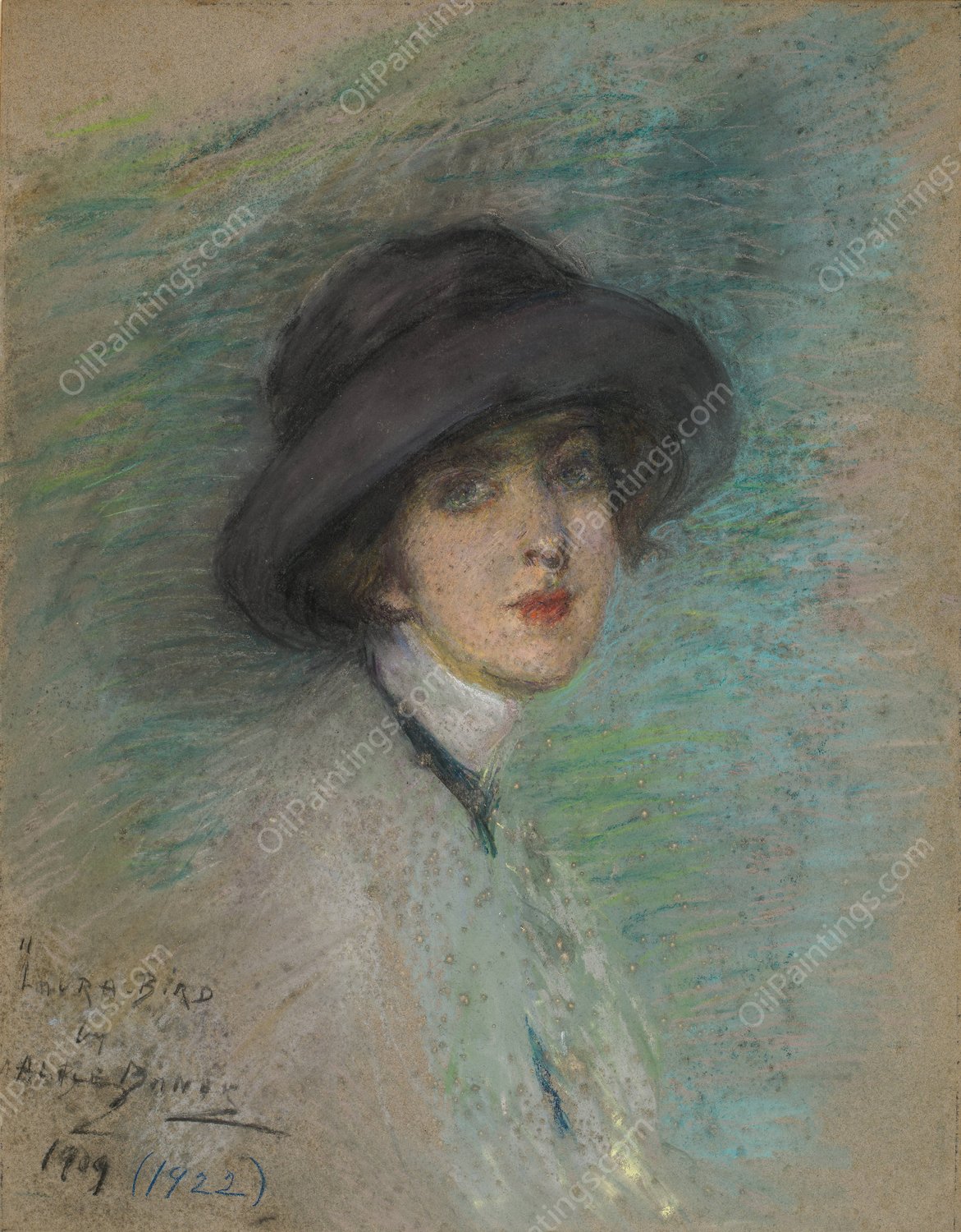 The Traveler  by Alice Pike Barney - Hand-Painted Oil Painting Reproduction