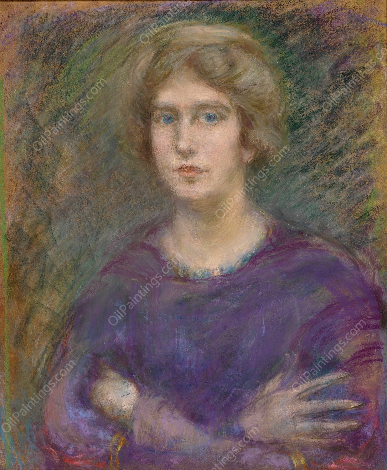 Untitled I by Alice Pike Barney - Hand-Painted Oil Painting Reproduction