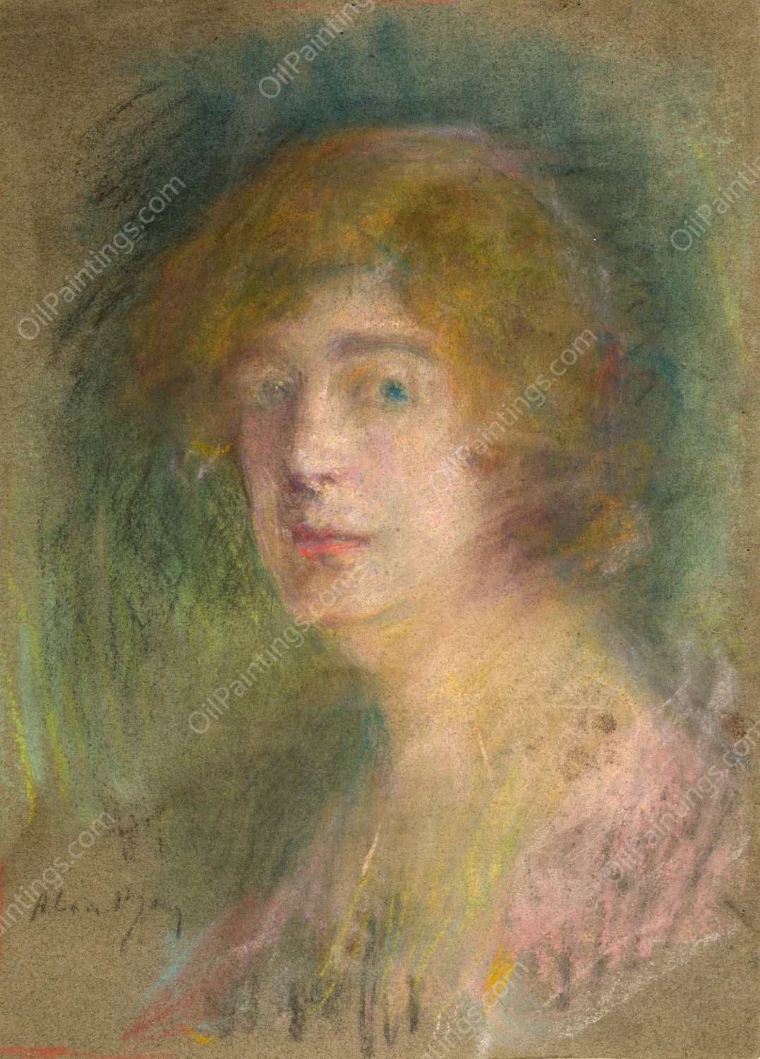 Untitled by Alice Pike Barney - Hand-Painted Oil Painting Reproduction
