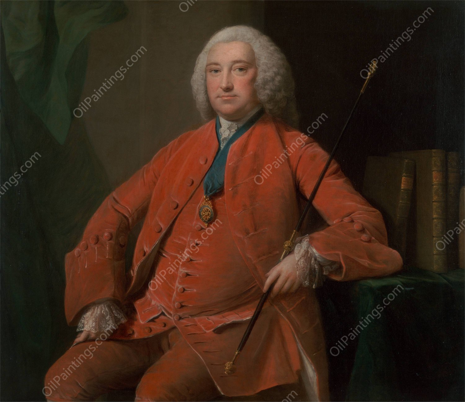 Henry Bellenden  by Allan Ramsay - Hand-Painted Oil Painting Reproduction
