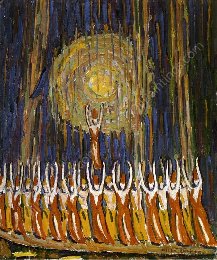 Josie Collins in The Follies by Allen Tucker - Hand-Painted Oil Painting Reproduction