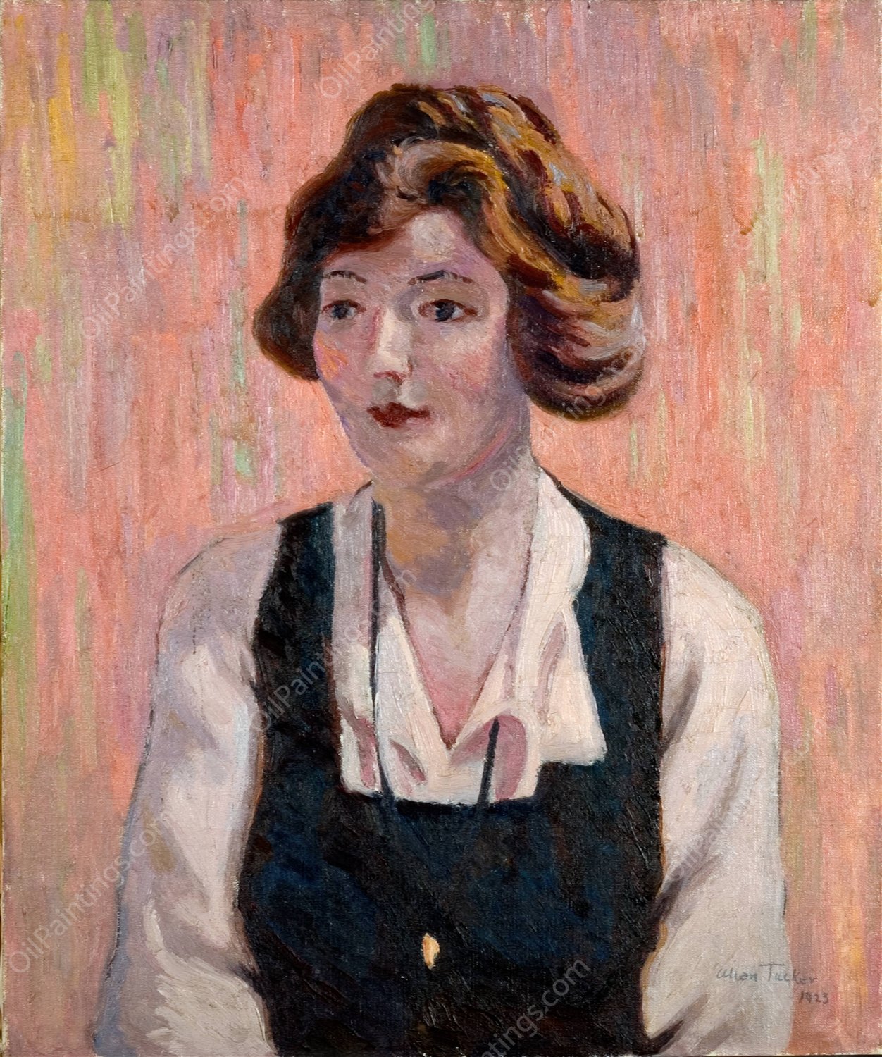 The Pearl  by Allen Tucker - Hand-Painted Oil Painting Reproduction