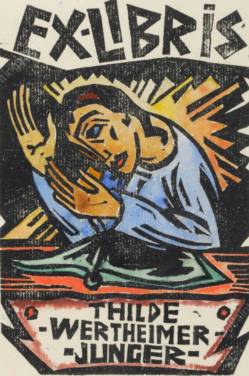 Ex libris Thilde Wertheimer-Junger by Aloys Wach - Hand-Painted Oil Painting Reproduction