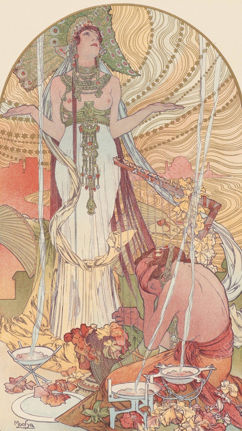 Incantation  by Alphonse Mucha - Hand-Painted Oil Painting Reproduction