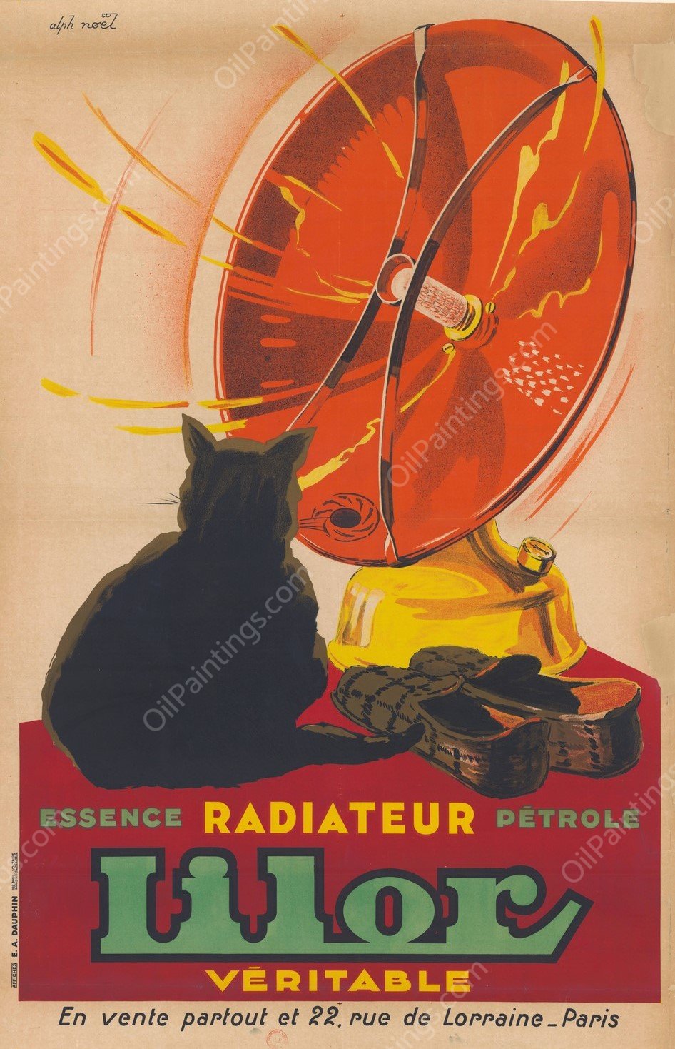 Radiateur Lilor  by Alphonse Noel - Hand-Painted Oil Painting Reproduction