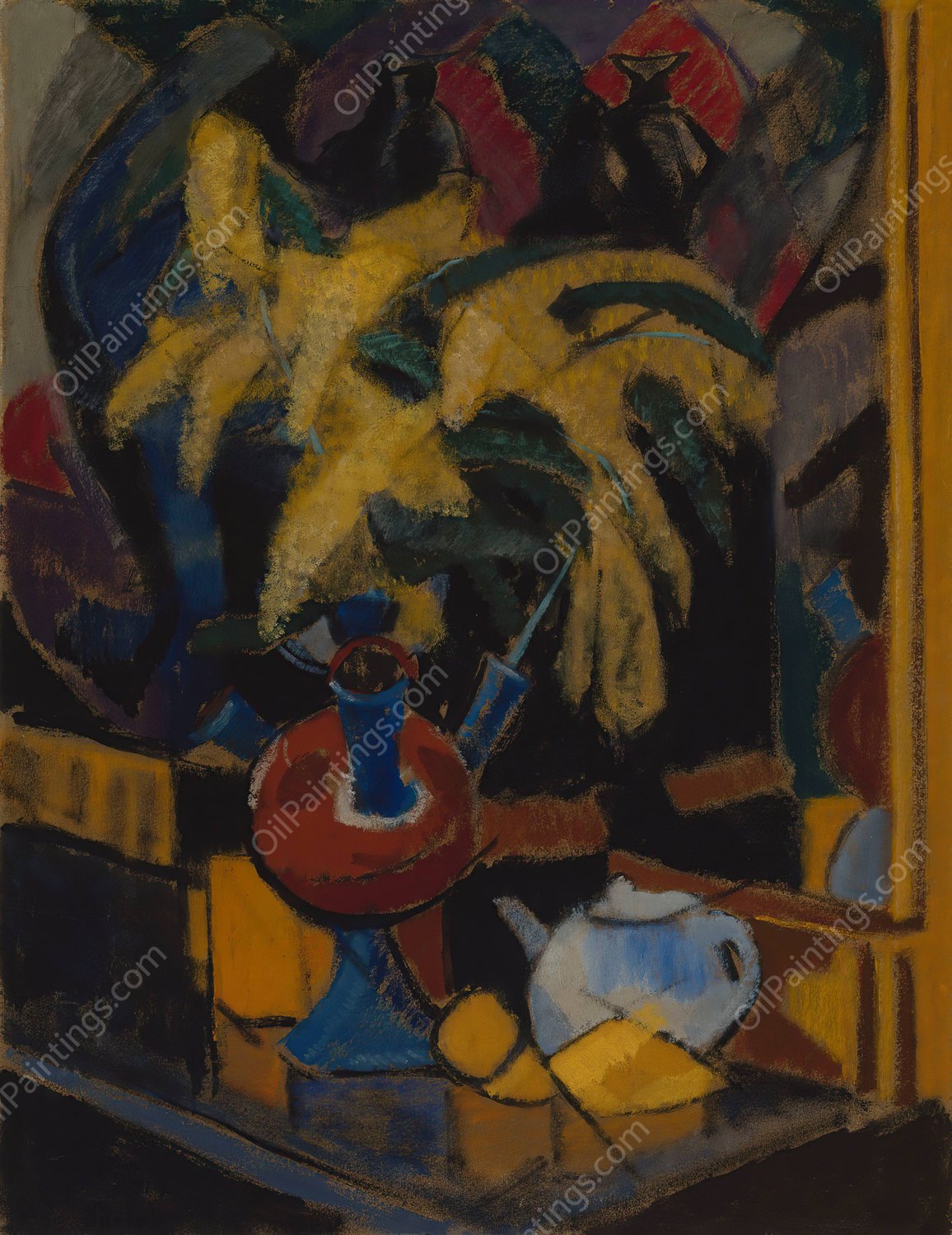 Mimosa  by Alvar Cawen - Hand-Painted Oil Painting Reproduction