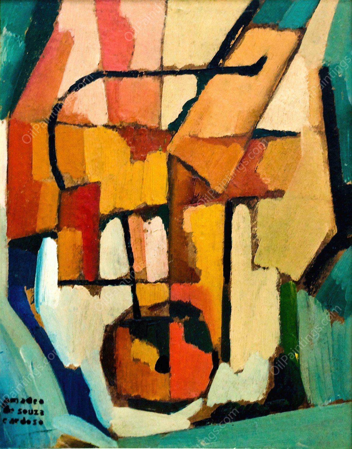 Tramelia  by Amadeo De Souza-Cardoso - Hand-Painted Oil Painting Reproduction