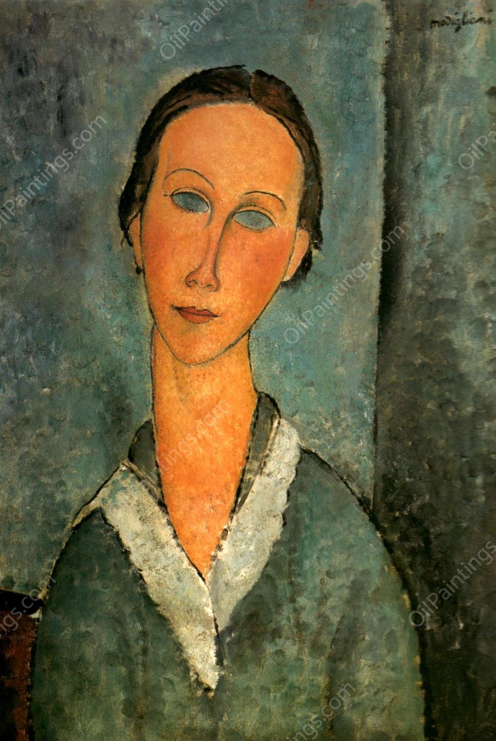Girl in a Sailor's Blouse by Amedeo Modigliani - Hand-Painted Oil Painting Reproduction