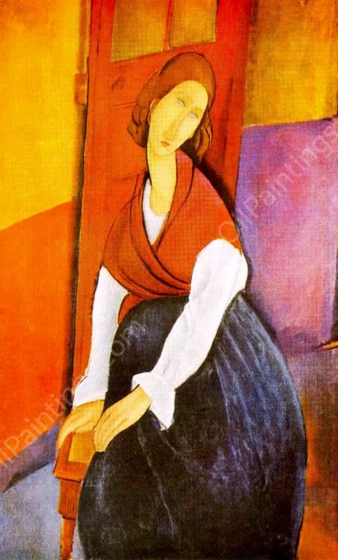 Jeanne Hebuterne 4 by Amedeo Modigliani - Hand-Painted Oil Painting Reproduction