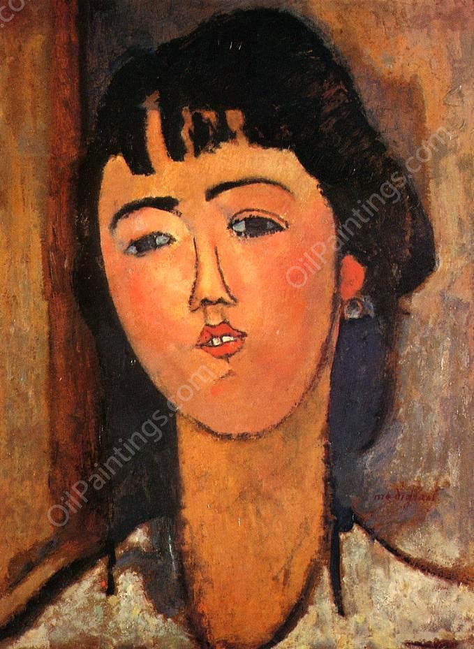 Portrait of a Woman II by Amedeo Modigliani - Hand-Painted Oil Painting Reproduction