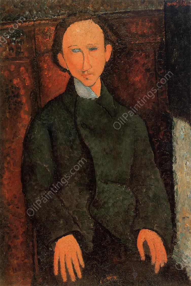 Portrait of Pinchus Kremenge by Amedeo Modigliani - Hand-Painted Oil Painting Reproduction