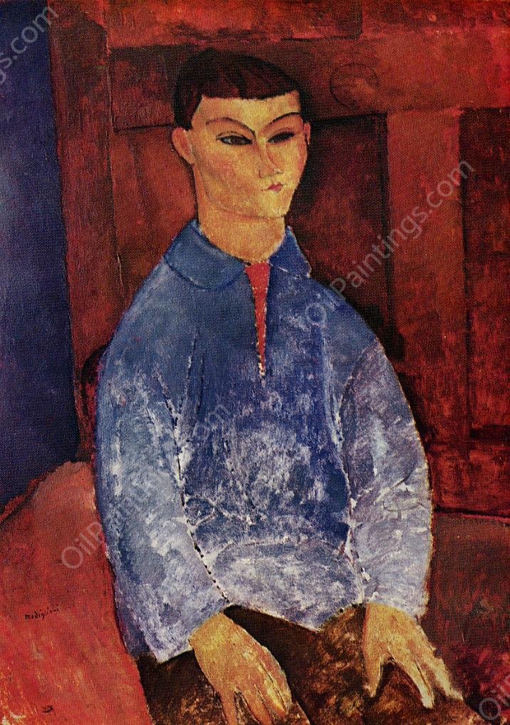 Portrait of the Painter Moise Kisling by Amedeo Modigliani - Hand-Painted Oil Painting Reproduction
