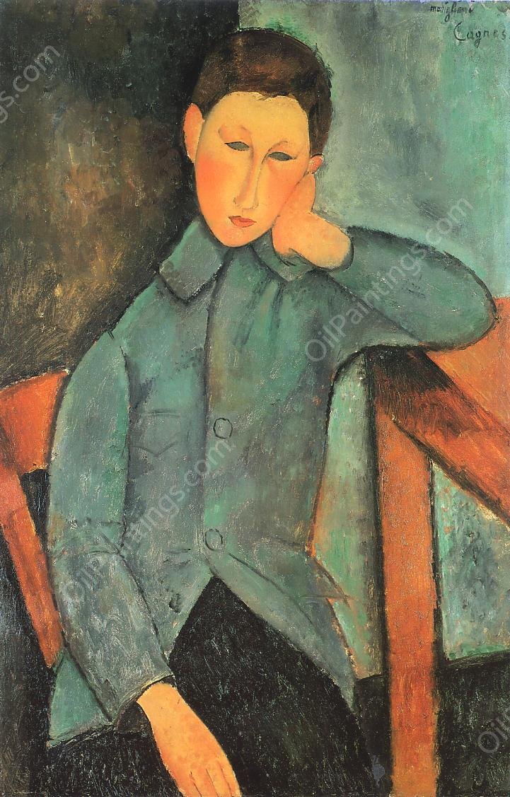 The Boy by Amedeo Modigliani - Hand-Painted Oil Painting Reproduction
