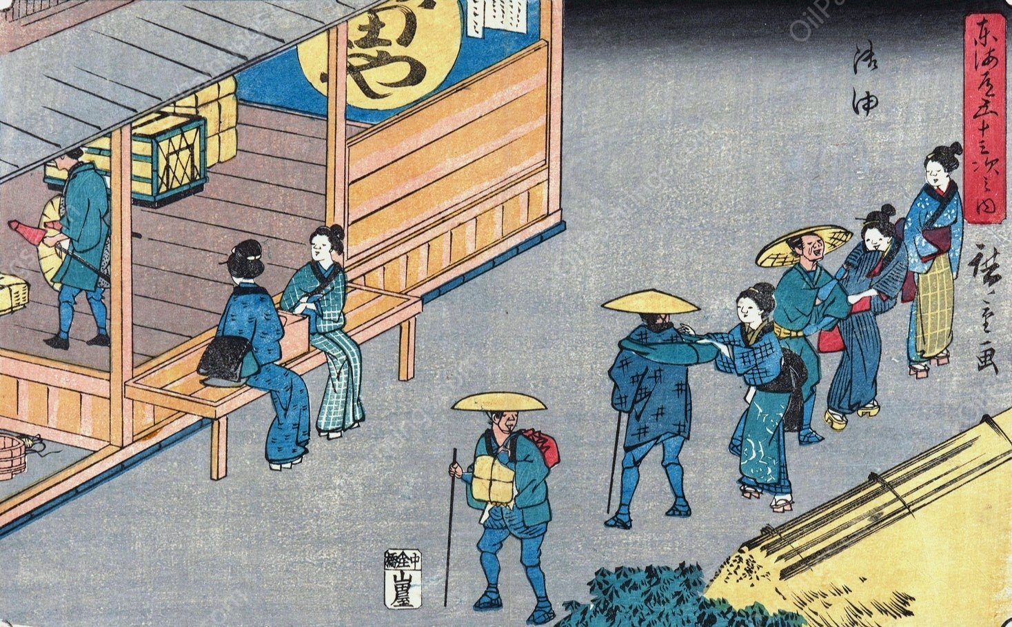 Goyu  by Ando Hiroshige - Hand-Painted Oil Painting Reproduction