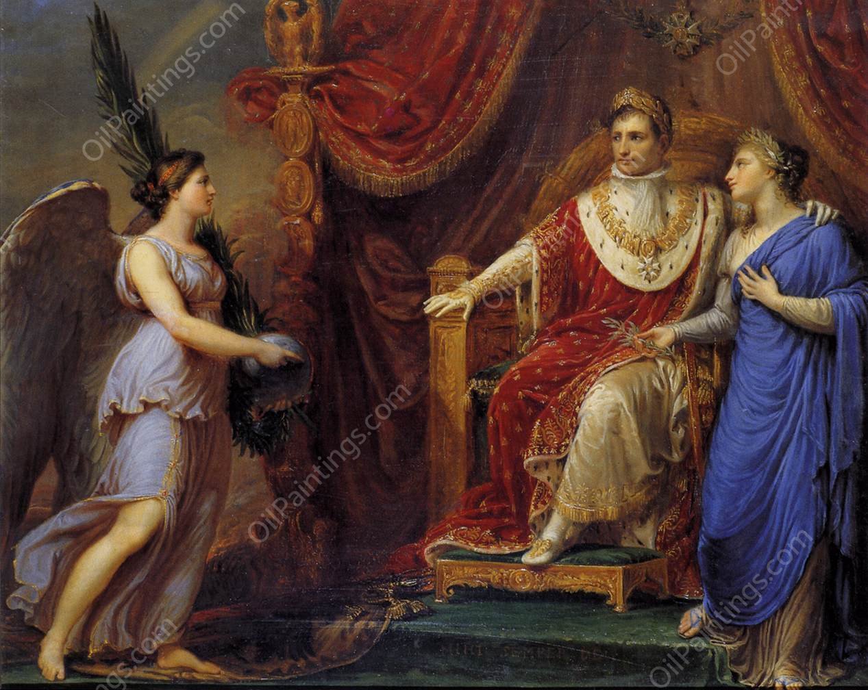 Allegory on the Peace of Pressburg by Andrea Appiani - Hand-Painted Oil Painting Reproduction