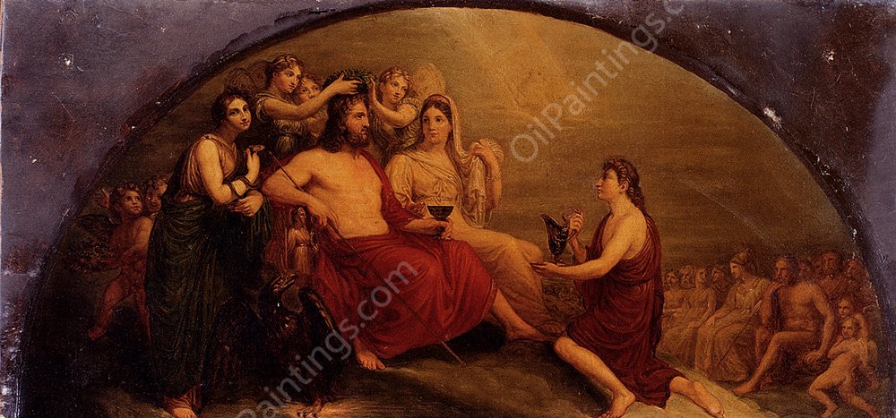 Olympus by Andrea Appiani - Hand-Painted Oil Painting Reproduction