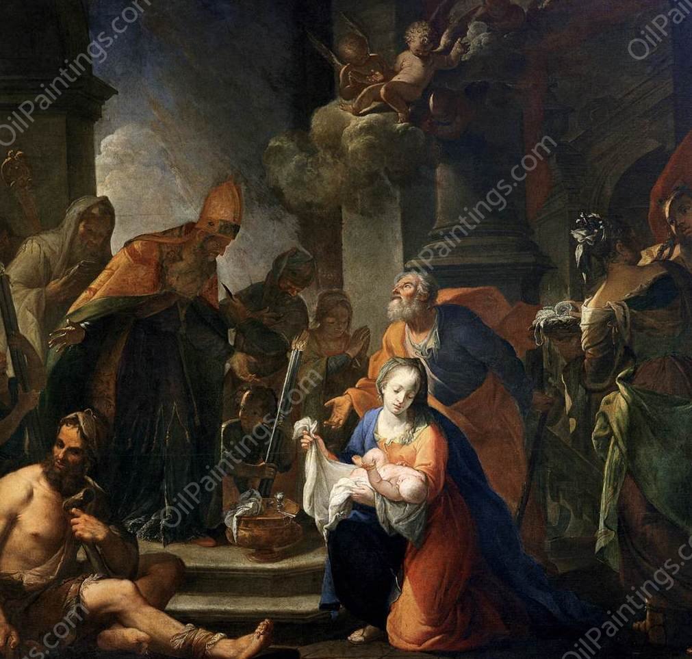 Presentation of Jesus at the Temple by Andrea Celesti - Hand-Painted Oil Painting Reproduction