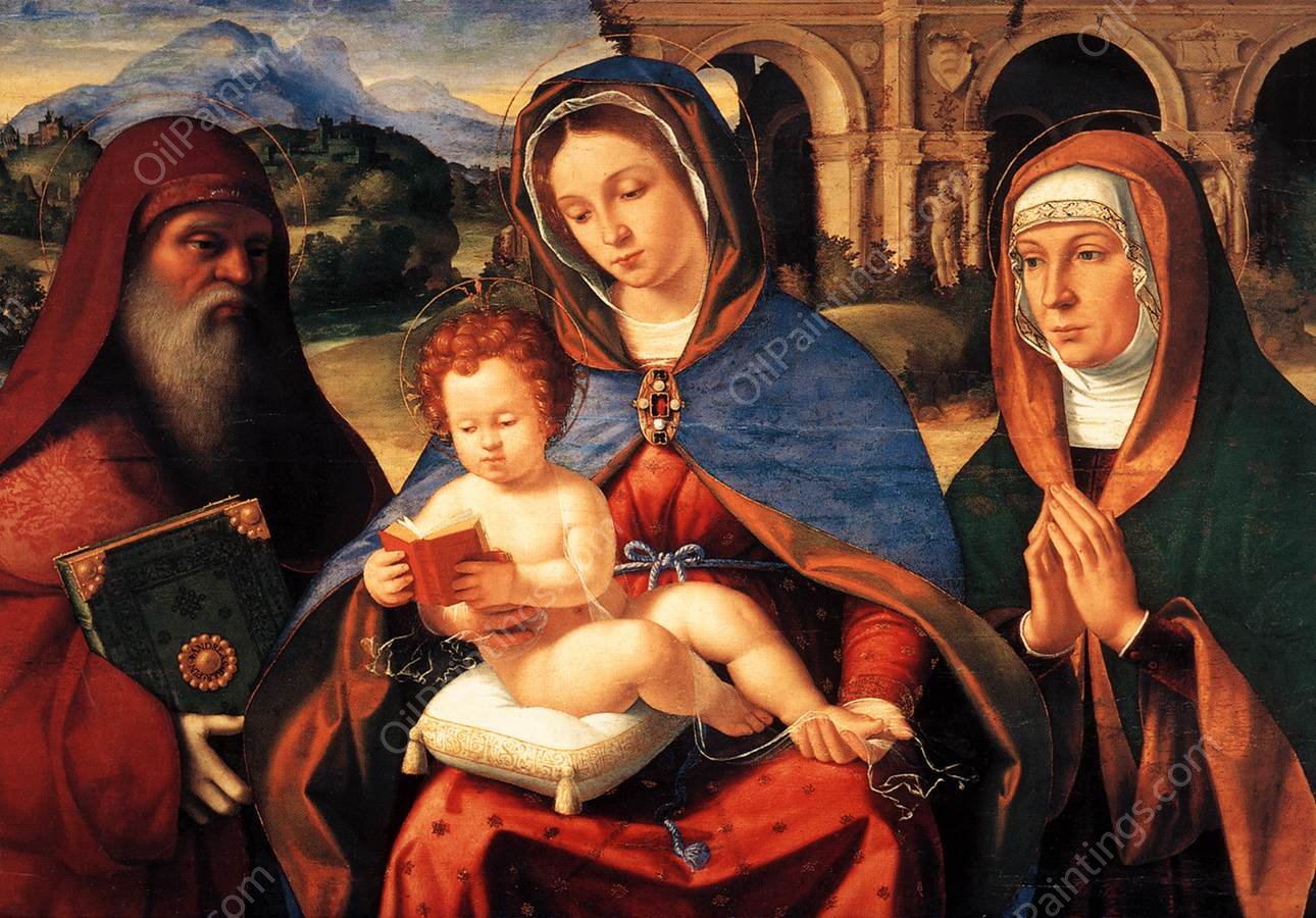 Madonna Baglioni by Andrea Previtali - Hand-Painted Oil Painting Reproduction