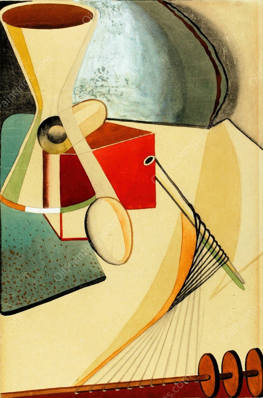 Composition  by Andree Rexroth - Hand-Painted Oil Painting Reproduction