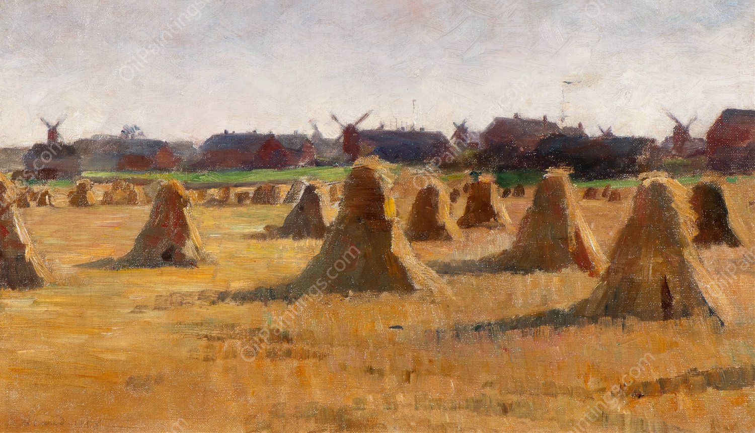 Onninge Village, aland  by Anna Wengberg - Hand-Painted Oil Painting Reproduction