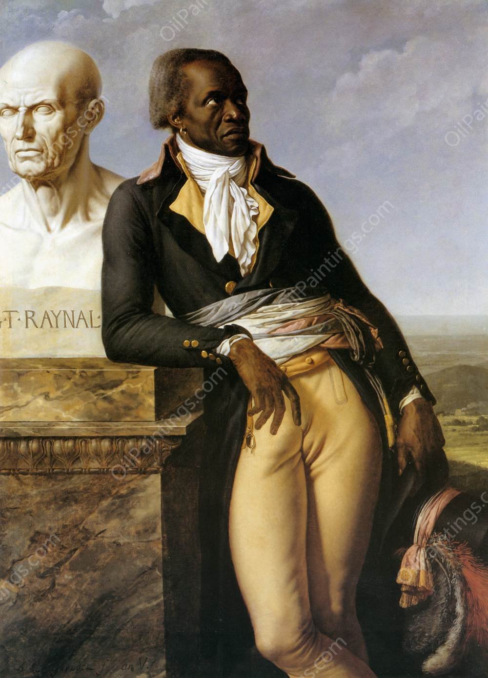 Portrait of J. B. Belley, Deputy for Saint-Domingue by Anne-Louis De Roucy-Trioson - Hand-Painted Oil Painting Reproduction