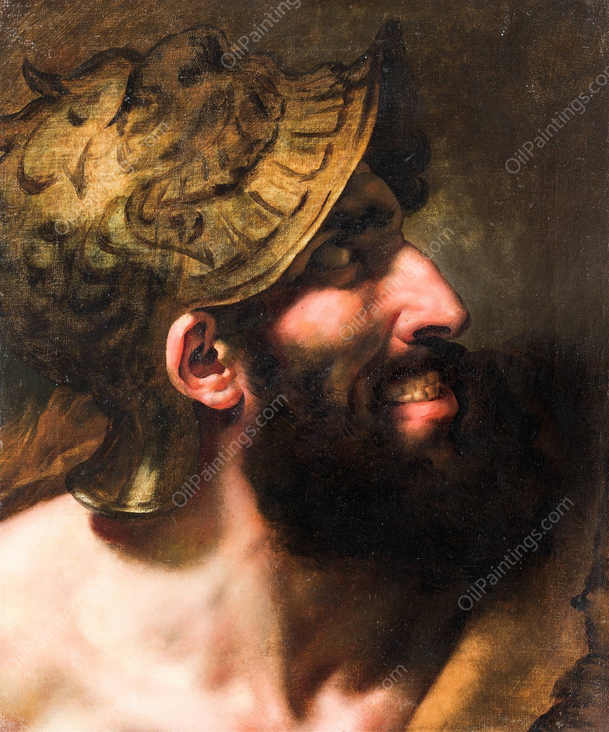 Capaneus - Study called The Blasphemic by Anne Louis Girodet-Trioson - Hand-Painted Oil Painting Reproduction