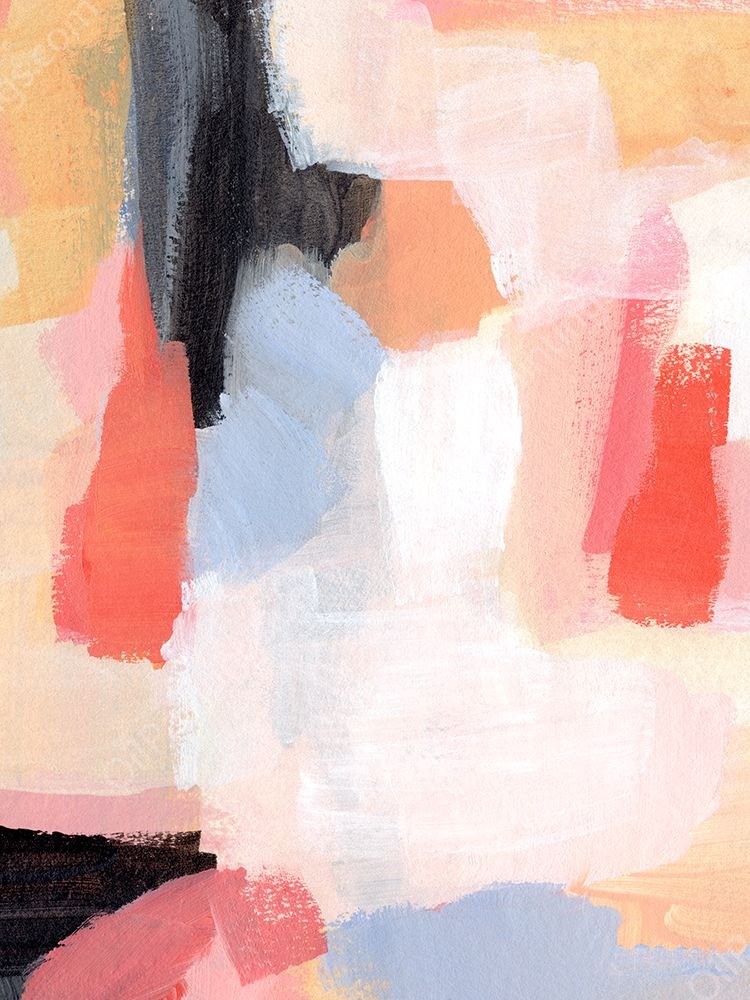 Aerial Scarlet II by Annie Warren - Hand-Painted Oil Painting Reproduction