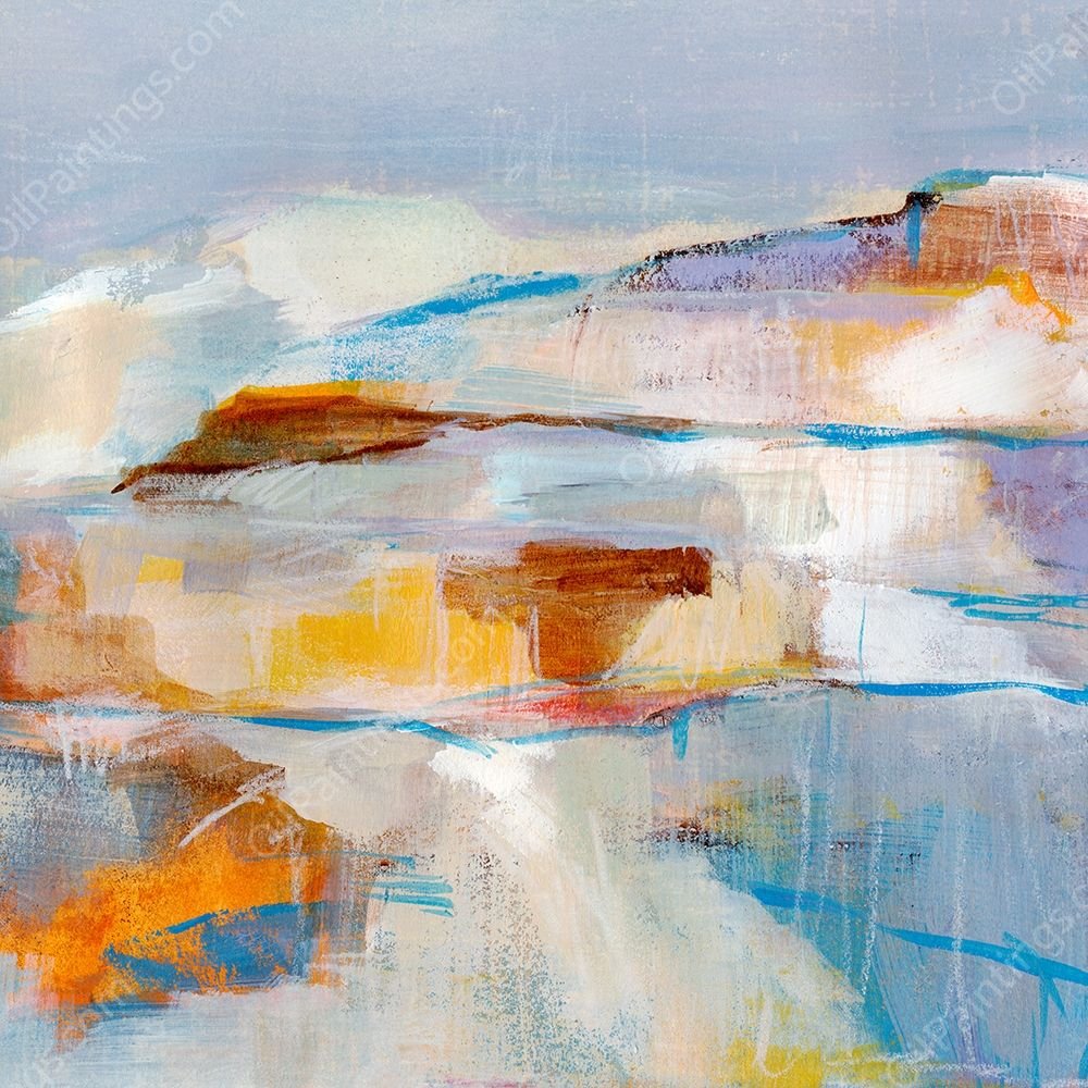 Frosted Peaks I by Annie Warren - Hand-Painted Oil Painting Reproduction